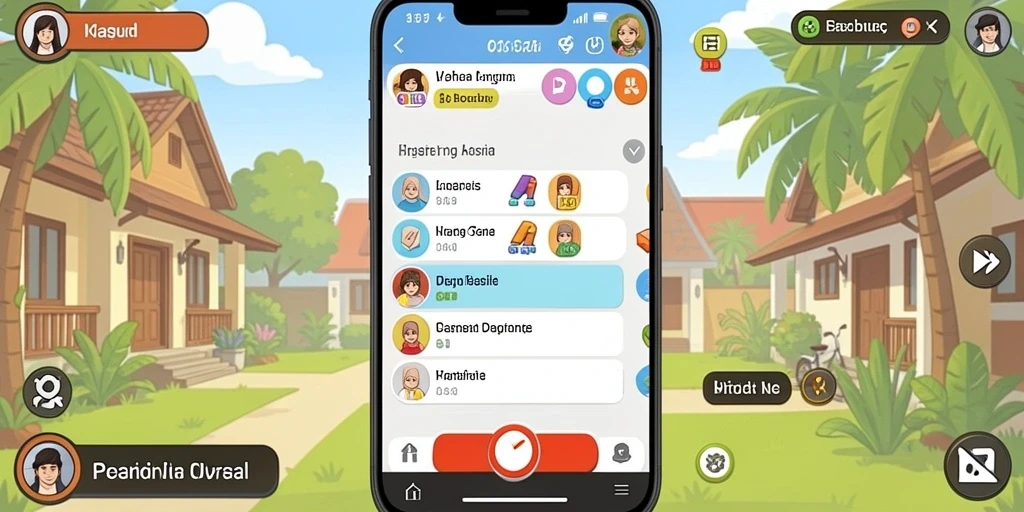Tampilan menu utama yang intuitif dan menarik.
