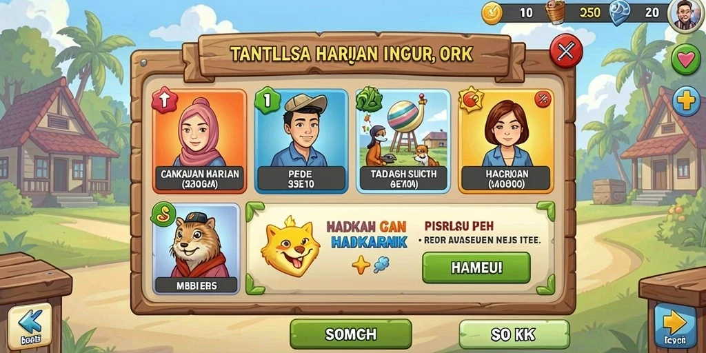 Tampilan antarmuka yang menarik dan modern.