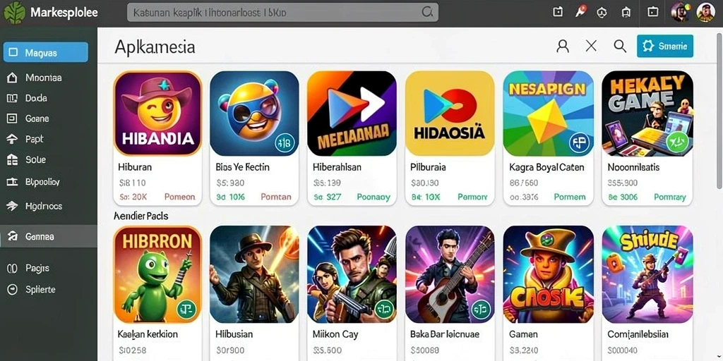 Gambar antarmuka pengguna yang menarik dan modern.