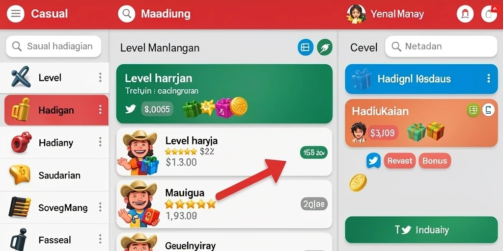 Antarmuka pengguna yang ramah dan menarik.