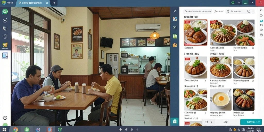 Tampilan antarmuka aplikasi yang menarik dan ramah pengguna.