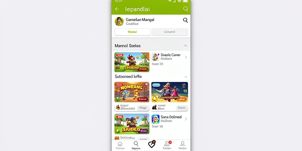Tampilan utama dengan desain menarik dan intuitif.