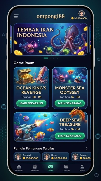 Galeri pratinjau visual ompong188 build APK resmi terbaru